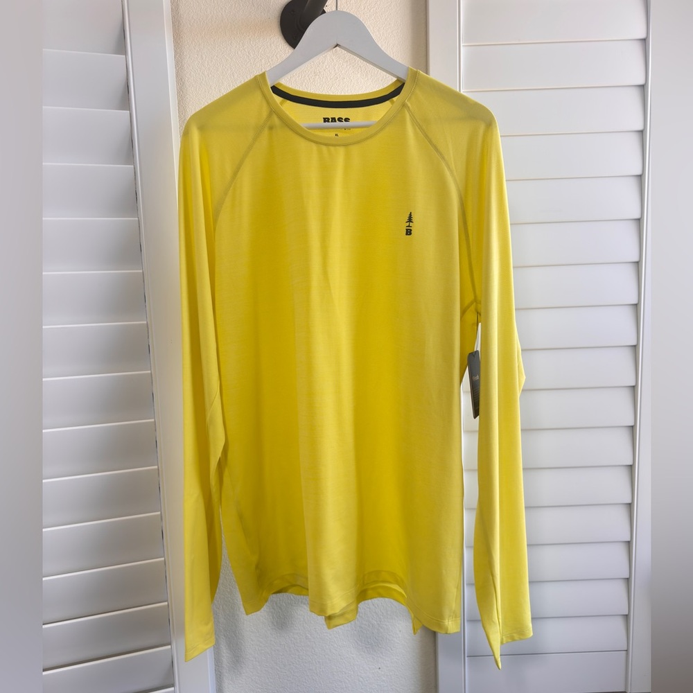 Outdoor Bass. Yellow Men's Long Sleeve Shirt. Size XL